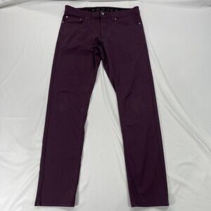 Projek Raw‎ 5 Pocket Classic Stretch Bungee Pants Mens 32x29 Zip Pocket Plum